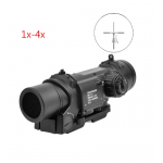 KNIGHT 1x-4x Fixed Dual Purpose Scope With Mini Red Dot Scope Red Dot Sight for Rifle Hunting Shooting