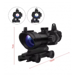 KNIGHT ACOG 1X32 Red Dot Sight Optical Rifle Scopes ACOG Red Dot Scope Hunting Scopes With 20mm Rail for Airsoft Gun