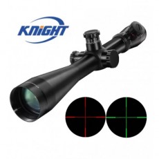 KNIGHT 6-24X50 M1 Rifle Scope Hunting Optics Scope Red and Green Dot Fiber Reticle Long Eye Relief Rifle Scopes
