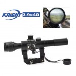 KNIGHT Hunting SVD Dragunov Optics 4x26 Red Illuminated Rifle Scope Airsoft Red Dot Sight Sniper Gear