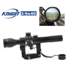 KNIGHT Hunting SVD Dragunov Optics 4x26 Red Illuminated Rifle Scope Airsoft Red Dot Sight Sniper Gear