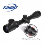 KNIGHT 3-9x40 Hunting Riflescope Optical Scope Green Red Illuminated 11/20mm Rail for Air Rifle Optics Hunting Airsoft Sniper Scopes