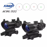 KNIGHT ACOG 1X32 Red Dot Sight Optical Rifle Scopes ACOG Red Dot Scope Hunting Scopes With 20mm Rail for Airsoft Gun